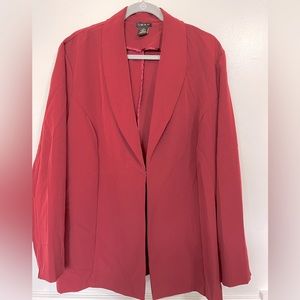 Red brick suit jacket